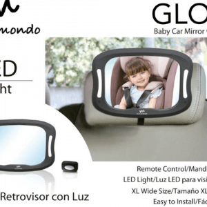 ESPEJO RETROVISOR CON LUZ GLOW MINIMONDO