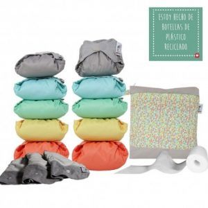 PACK 10 PAÑALES LAVABLES BAMBU PASTEL POP IN CLOSE PARENT