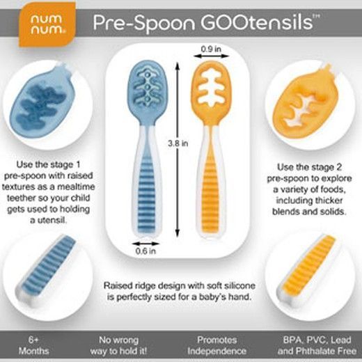 PRE-CUCHARAS DE APRENDIZAJE DE BEBÉ NUM NUM - Imagen 4