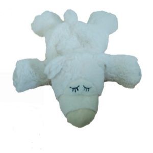 PELUCHE OSO DORMILON BLANCO CON SEMILLAS BP