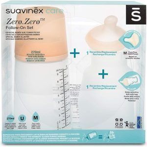 SET BIBERON ZERO CON TETINA Y BOLSA DE RECAMBIO SUAVINEX