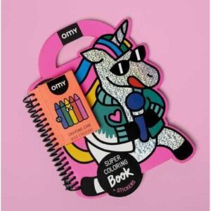 LIBRO CON PINTURAS Y PEGATINAS OMY