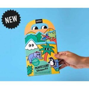 LIBRO MONTESSORI PEGATINAS REUTILIZABLES OMY