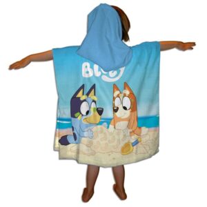 PONCHO PLAYA BLUEY 55 X 110CM NEW IMPORT