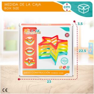 JUEGO CONSTRUCCION 100 BLOQUES DE MADERA WOOMAX