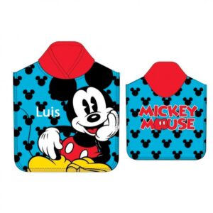 PONCHO PLAYA MICROFIBRA 55 X 110CM MICKEY MOUSE NEW IMPORT