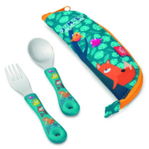 SET 2 CUBIERTOS JUNGLE FEVER CON ESTUCHE MAPED