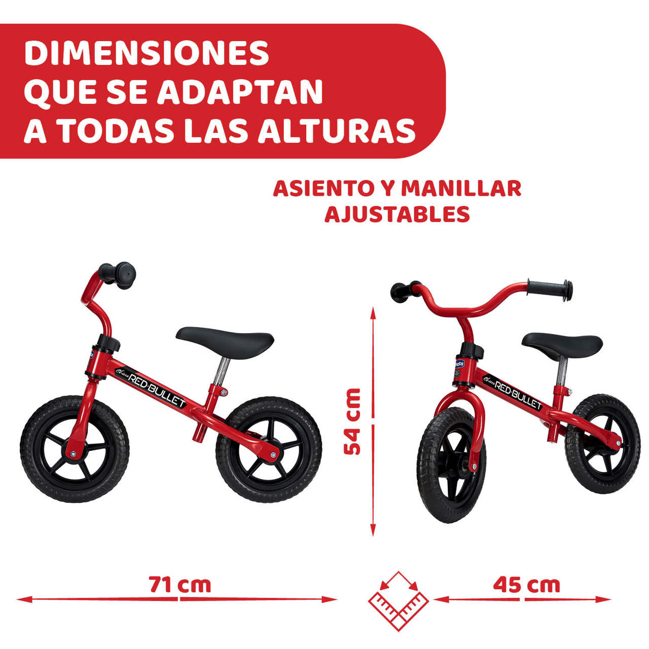 BICICLETA METAL SIN PEDALES FIRST BIKE CHICCO - Imagen 4