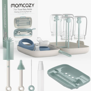 JUEGO 7 CEPILLOS LIMPIABIBERONES PORTATIL LS001 MOMCOZY